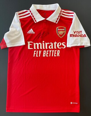 THOMAS PARTEY ARSENAL GHANA 2022 SIGNED FOOTBALL JERSEY SHIRT PHOTO PROOF  +COA