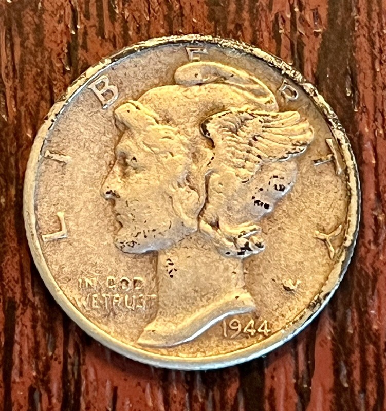 1944 S Winged Liberty Mercury Dime