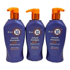 It's a 10 Miracle Shampoo Plus Keratin 295.7ml/10fl.oz. LOT OF 3
