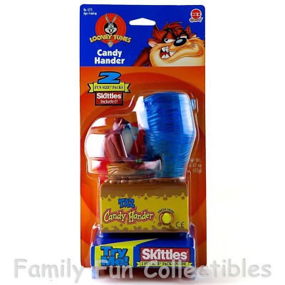Taz キャンディディッシュ ディスペンサーフィギュア LOONEY TUNES~1998 Cap Candy~Skittles Hander~Taz~Snack Dispenser