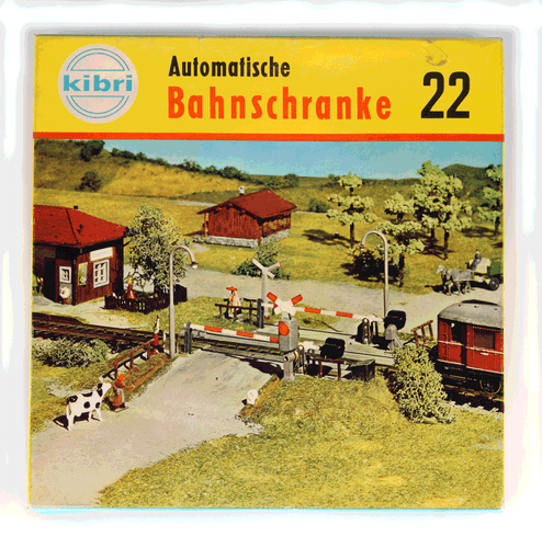 Vintage KIBRI 690  HO H0 RAIL CROSSING , Bahnschranke , Fertigmodell Pre-built - Picture 1 of 4