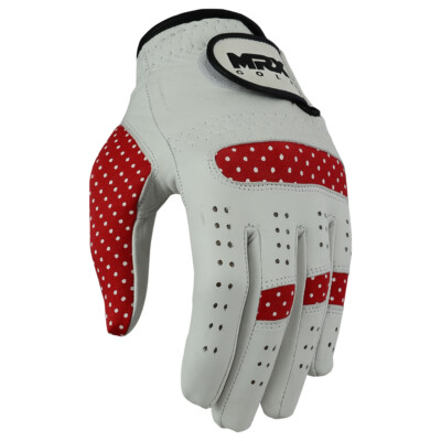MRX Gloves Womens Relax Grip Golf Glove Worn on Left Hand Cadet Cabretta Leather
