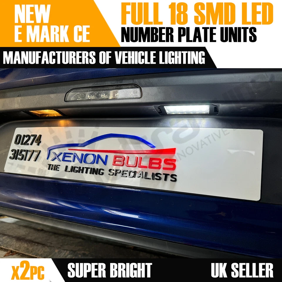 2x 18 UNIDADES DE LUZ DE MATRÍCULA LED para Hyundai I20 Ioniq Genesis Coupe Veloster Foto 2 de 4