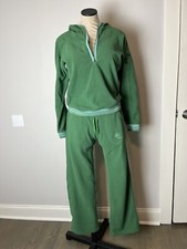 Vintage Patagonia Rhythm Fleece Hoodie Pant Set Small Green Blue Y2K Rare HTF