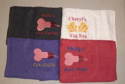 CRAFTS AT STUDIO 51 Secret Santa Personalised Sex Wipe Adult Gift Fanny Cloth Girlfriend Flannel Cum