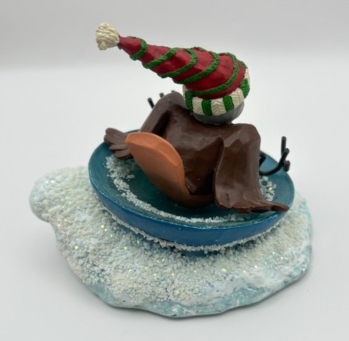 Russ Berrie Tweet Junto conmigo Figura de Navidad Pájaro de Nieve en Trineo de Hielo - Imagen 2 de 7
