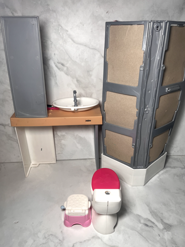 Tocador de ducha de baño Mattel Barbie Deluxe Plus EXTRAS - Imagen 2 de 5