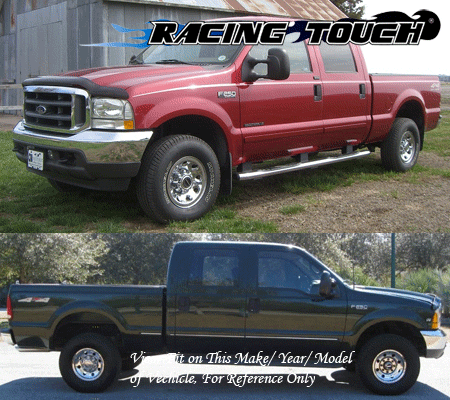 Deflector de visera JDM canal de salida luz tintada 4 piezas para Ford F-250 doble cabina 99-16 - Imagen 7 de 7