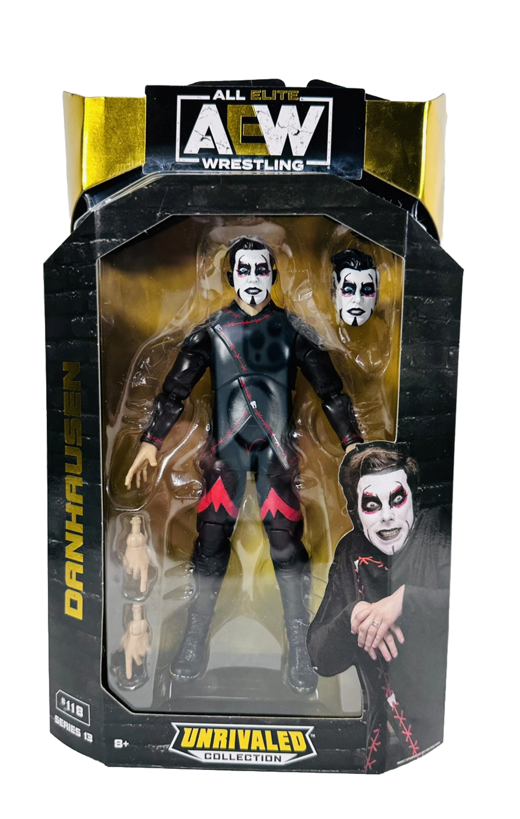 Danhausen AEW Unrivaled Series 13 All Elite 6”Wrestling Action Figure WWE 2023