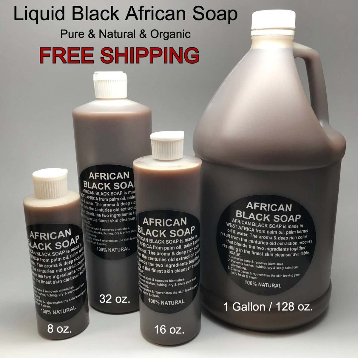 Liquid african cheap black soap