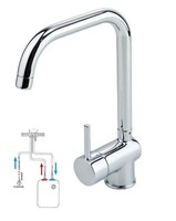 Niederdruck KüChenarmatur SpüLtischarmatur Moddern Chrom