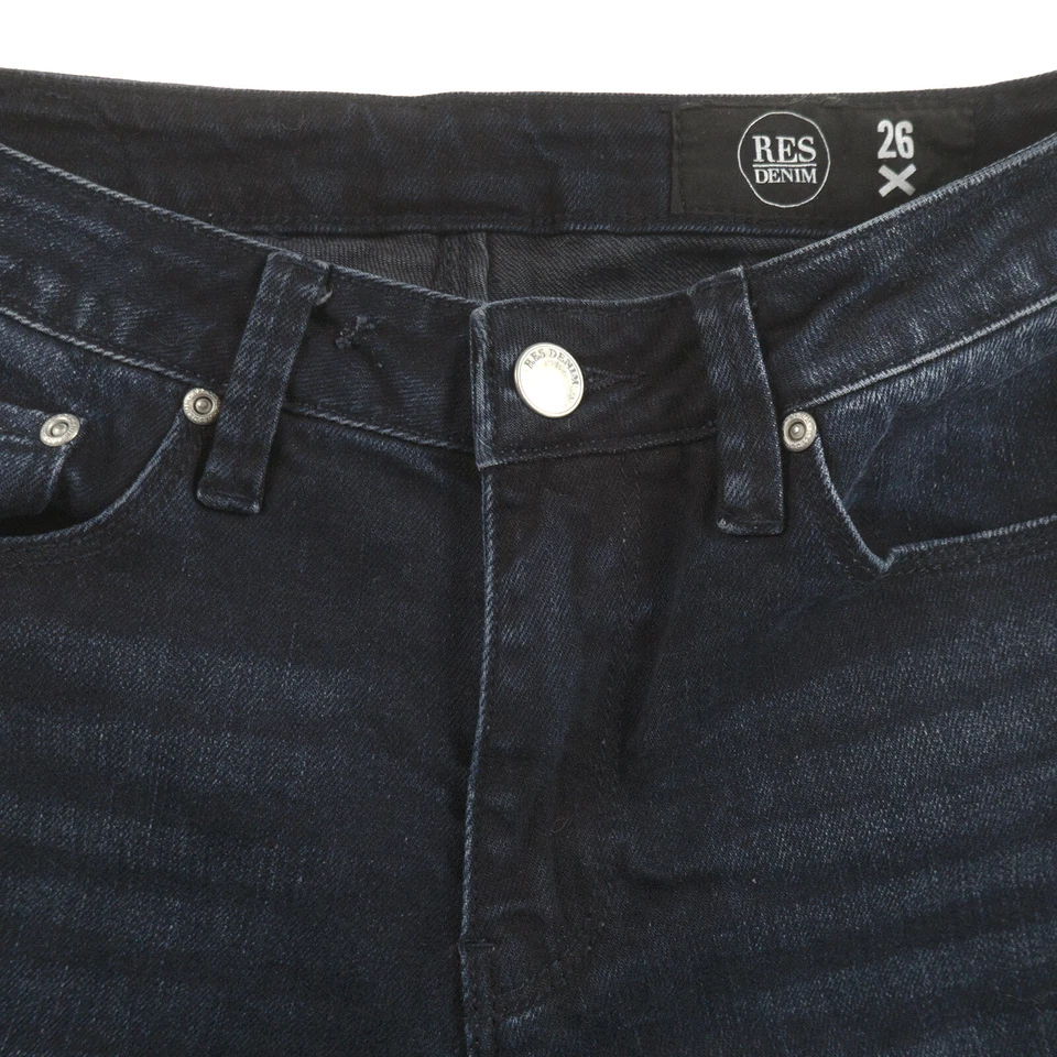 RES Denim Mid Rise Bootcut Jeans Womens 26 Dark Blue Denim - Image 3 of 4