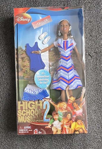 DISNEY PUPPE TAYLOR HIGH SCHOOL MUSICAL 2 FASHION LOOK MATTEL MISB MOC (selten)