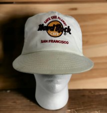 Hard Rock Cafe Hat San Francisco Save the Planet Made In USA White Vintage Cap