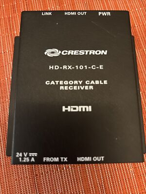 Crestron HD-RX-101-C-E HDMI Over Cat5 Receiver with Power Supply