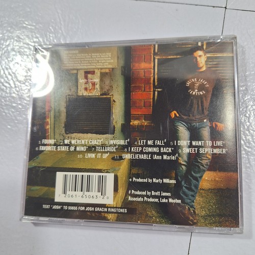 JOSH GRACIN: We Weren't Crazy (1-CD, Rare, Brand-New, Factory Sealed) - Picture 2 of 2