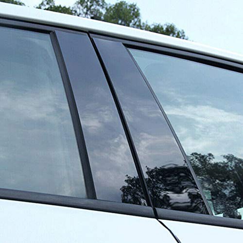 For Skoda Fabia 2007-2014 6pcs Black Window Pillar Posts Door Cover Trim Decals - Picture 13 of 15