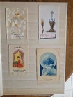 4 pious images communion souvenir etc (lot K 114)