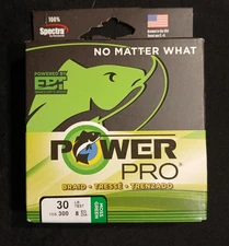 NEW Power Pro Braid Fishing Line Moss Green 30lb Test | 300 Yards