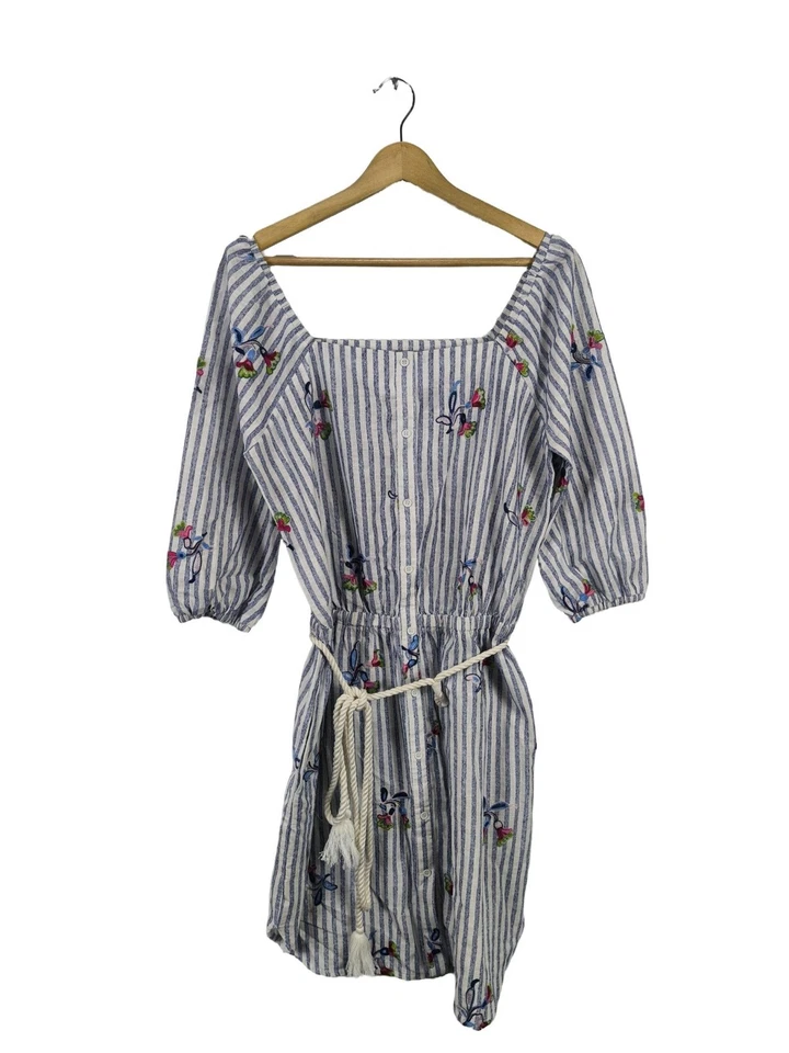 COPO DE NIEVE Vestido de Verano Mujeres Vestido Talla EU 38 azul-blanco - Imagen 1 de 4
