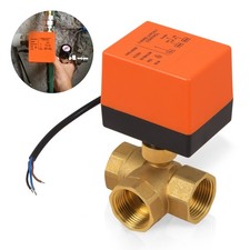 Zonenventil 3 Wege 1-Zoll Kugelventil Umschaltventil Motorkugelhahn DN25 220V DE