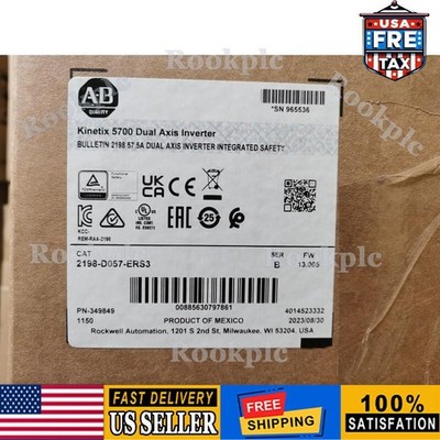 Brand New AB CAT 2198-D057-ERS3 FW 13.005 kinetix 5700 Axis inverter US Free Tax