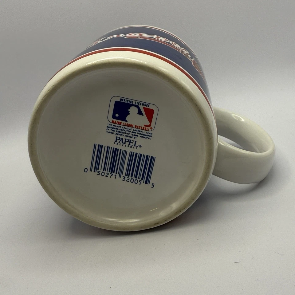 亚特兰大勇士队 MUG ~ 3.75 英寸 12 盎司美国职棒大联盟棒球 — 第 4/4 张图片