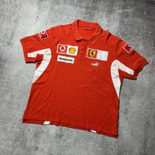 Ferrari F1 Team 2005 Polo Shirt Mens Size XL Vodafone Shell Formula 1