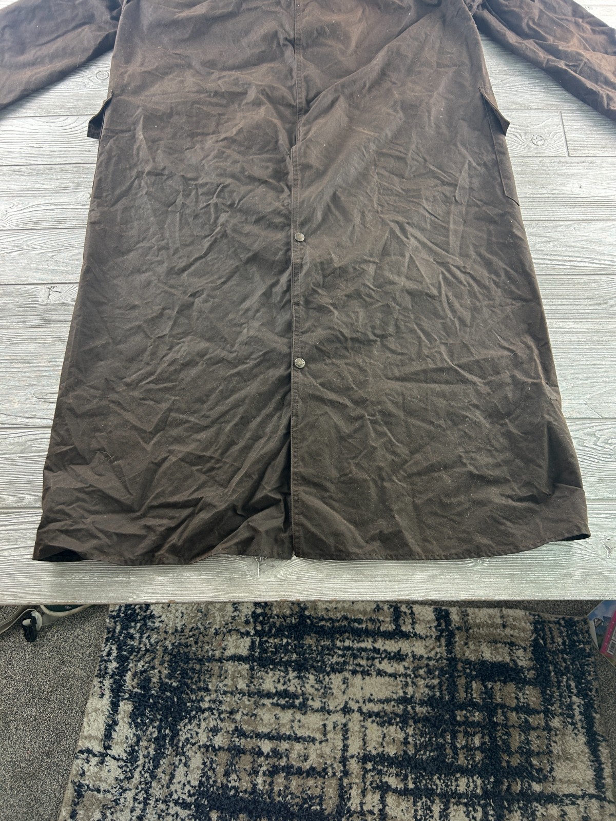 Driza Bone Women's Long Oiled Riding Coat Brown Size 6 - jacket wax canvas