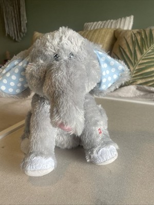 Cuddle Barn Elliot Ear Flapping Elephant Singing Plush Toy Tested Works 11'' Read