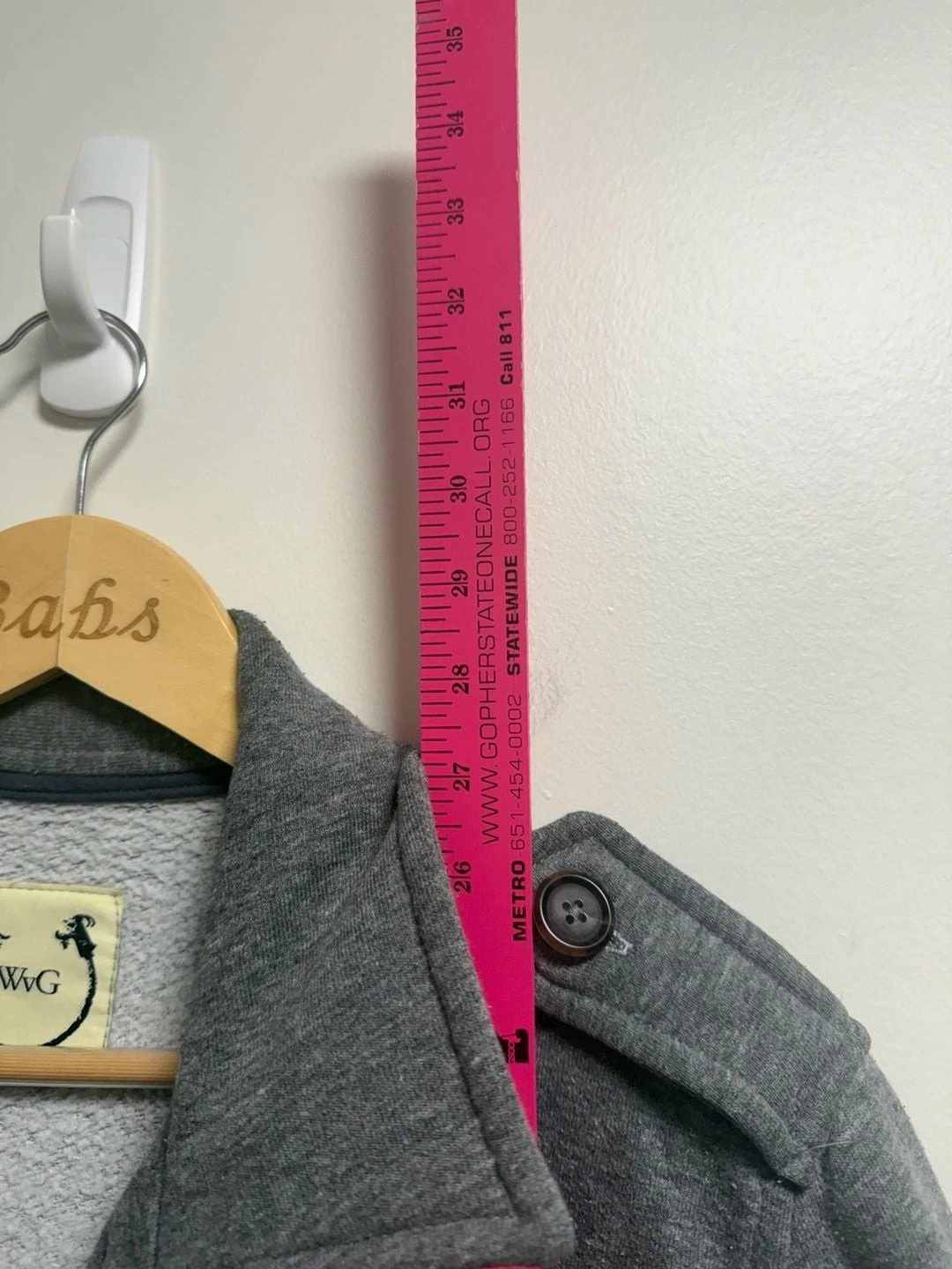WvG Wolf vs GOAT Grey Knit Field Jacket image 5