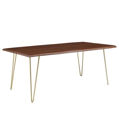 Ardor 74'' Live Edge Acacia Wood Acacia Wood Dining Table
