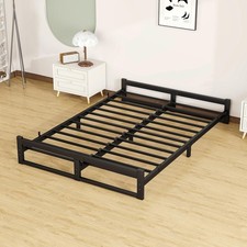 VECOCHO Cadre de Lit 140 x 190 Avec Sommier, 140 x 190 Avec Pieds - Height 16