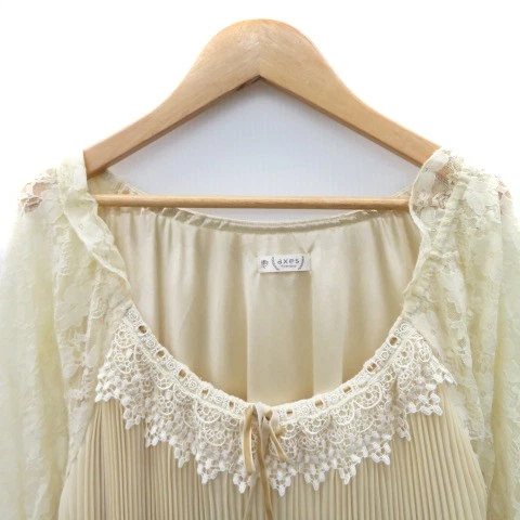 Mini Vestido Axes Mujer Manga Larga Encaje Marfil M Raro Foto 3 de 4