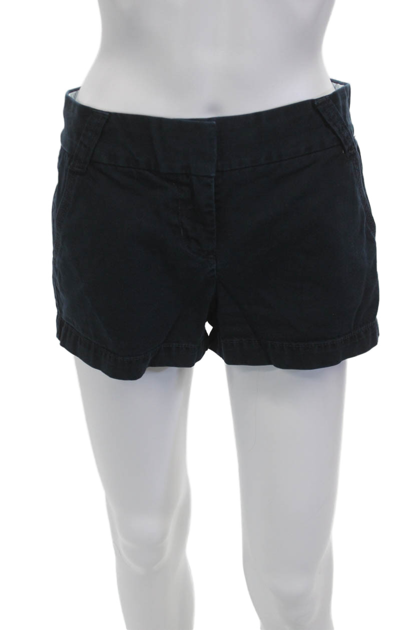 J Crew Unisex Dark Blue Chino Shorts 100% Cotton Size 2Free Shipping in US $100+ Orders | $6.95 Orders Below