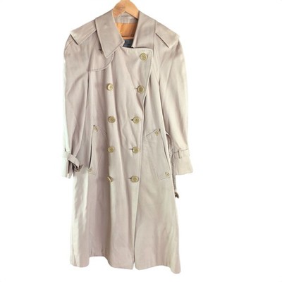 Aquascutum trench coat, long, with waist belt and sleeve belt, beige, item n...