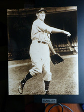 Bob Feller Signed 8 x 10 Sepia Photo with COA