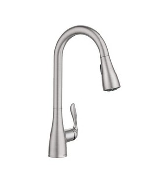 READ! MOEN 87912SRS Georgene Pulldown Spot Resist Stainless Kitchen Faucet High