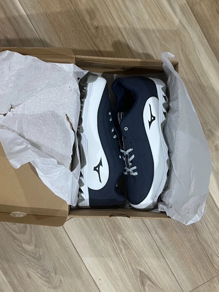 Nuevos botines azules Mizuno 9-Spike Ambition 3 con caja. Talla 11,5 Foto 3 de 4