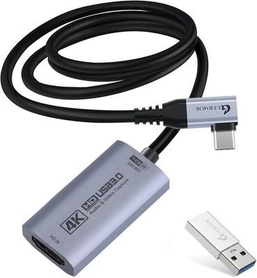 Video Capture Card 4K 60FPS USB-C 1m HDMI für Streaming PC PS5 1080P