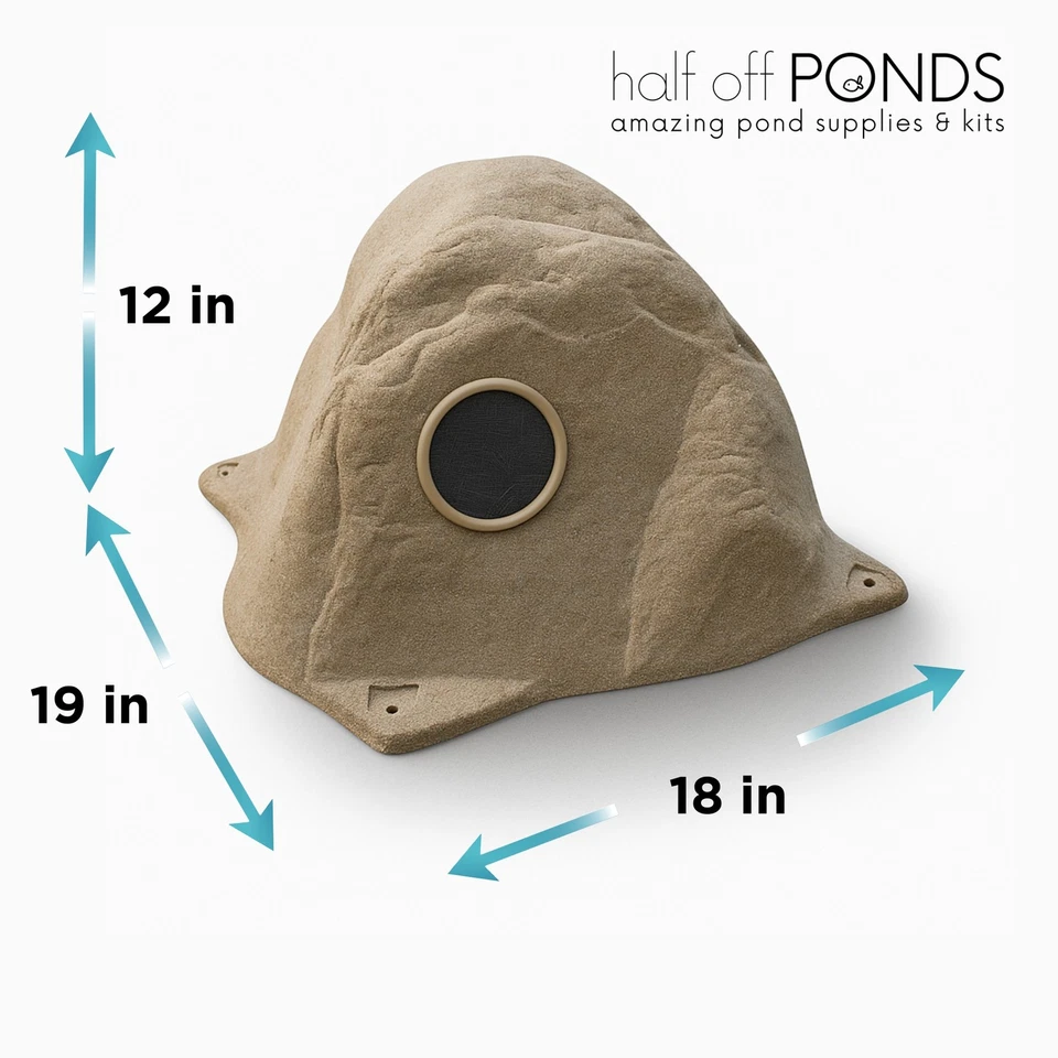 HALF OFF PONDS Tan Fake Rock Cover, pedra falsa paisagem rocha, ventilada - Imagem 2 de 4