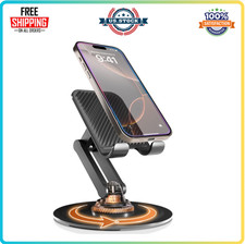 Cooper 360 Stand Rotating Cell Phone Stand for Desk Sturdy Metal Base Fold...