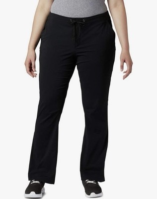 Columbia Womens Anytime Outdoor Boot Cut Pant Size 24W Black