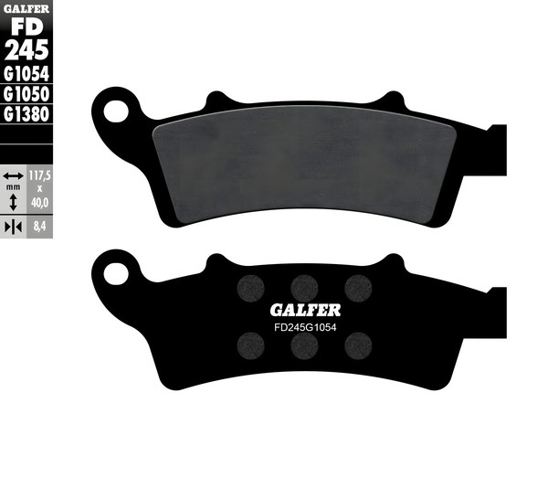 BremsbeläGe Set Galfer FD245G1054 & FD399G1054 Vorne & Hinten FüR Kymco People-image