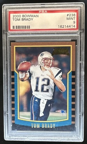 2000 Bowman Tom Brady RC #236 Patriots PSA 9 Rookie