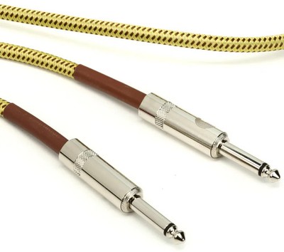 D'Addario PW-BG-10TW Braided Instrument Cable - 10' Tweed