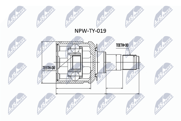 Nty Gelenksatz, Antriebswelle NPW-TY-019-image
