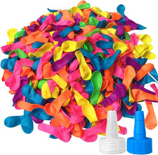 1000 Pack Water Balloons with 2 Hose Nozzles Refill Kits
