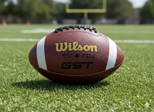 Wilson GST Tdy Youth Leather New Football Ages 12-14 Fully Game Prepped