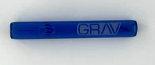 GRAV® 7" LARGE STEAMROLLER THICK GLASS ONE HITTER CHILLUM *2 FREE GIFTS* HOOKAH